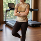 Beautiful Brown Abstract Print | Activewear Coord Set Tshirt With Tummy Tuck Leggings | Multi Sport | Odour Free