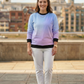 Cool Pink Gradient Print Sweatshirt