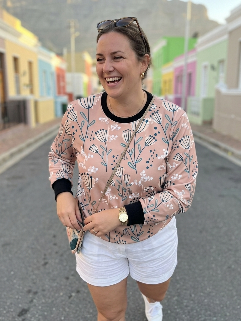 Cute Pastel Floral Print Sweatshirt