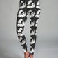 Playful Cute Kittens Print Premium Oversized Tee With Tummy Tuck Body Shaping Leggings Co-ord Set