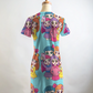 Stylish Girl Gang Selfie Print Blue T Shirt Dress