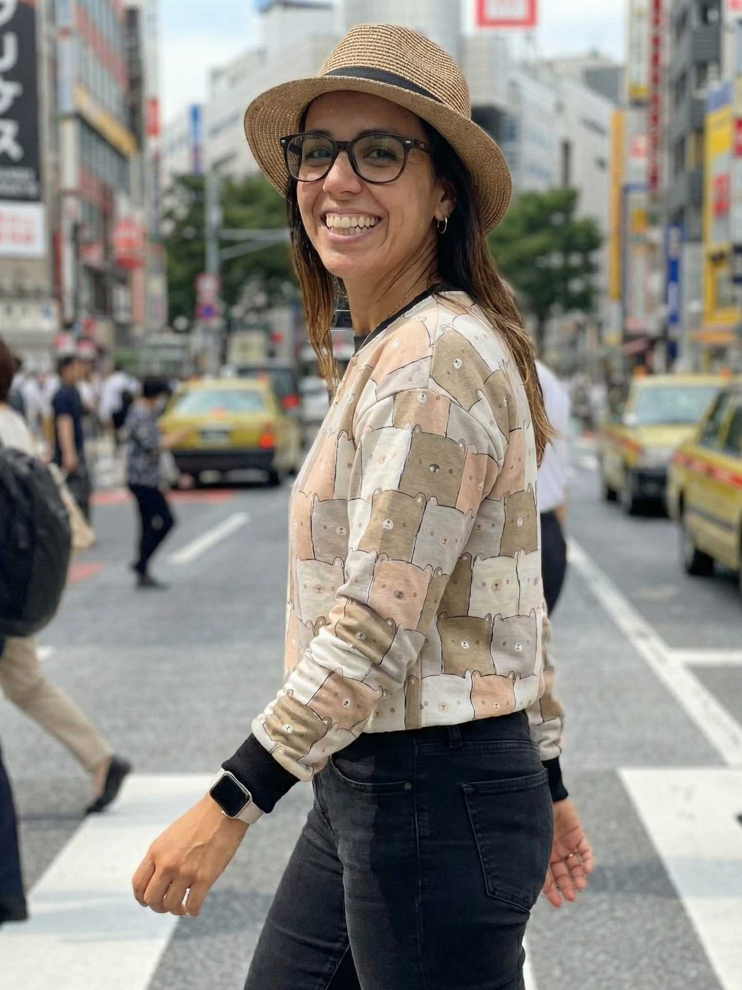 Cute Kitten Print Multi Coloured Sweatshirt