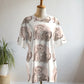 Charming Pastel Pink Kittens Print Premium Oversized Tee With Tummy Tuck Body Shaping Leggings Co-ord Set