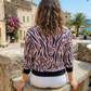 Charming Animal Print Pink Sweatshirt