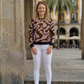 Smart Fluid Print Brown Sweatshirt