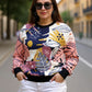 Fabulous Floral Print Sweatshirt