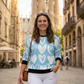 Adorable Heart Print Blue Sweatshirt