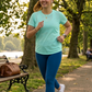 Daily Wear Casual Solid Set | Activewear Coord Set Tshirt With Tummy Tuck Blue Leggings | Multi Sport | Odour Free