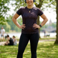 Bestseller Honeycomb Print | Activewear Coord Set Tshirt With Tummy Tuck Black Leggings | Multi Sport | Odour Free