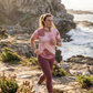 Fabulous Fluid Art Pink Print | Activewear Coord Set Tshirt With Tummy Tuck Leggings | Multi Sport | Odour Free