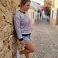 Perfect Purple Gradient Print Sweatshirt