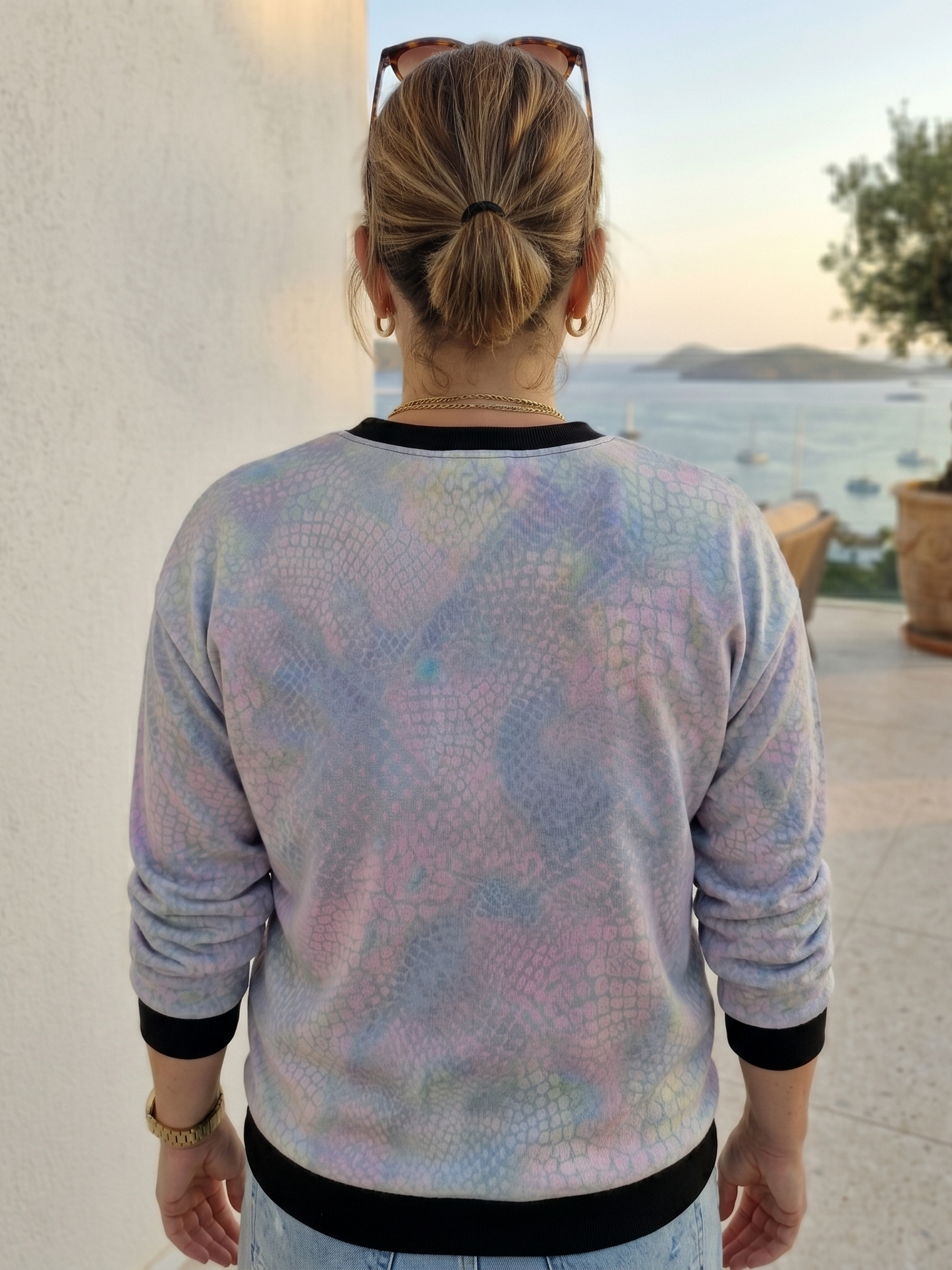 Perfect Purple Gradient Print Sweatshirt