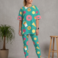 Yummy Donuts Ice-cream  Print Premium Oversized Tee With Tummy Tuck Body Shaping Leggings Co-ord Set XL - Ships in 24 Hrs