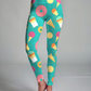 Yummy Donuts Ice-cream  Print Premium Oversized Tee With Tummy Tuck Body Shaping Leggings Co-ord Set