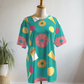 Yummy Donuts Ice-cream  Print Premium Oversized Tee With Tummy Tuck Body Shaping Leggings Co-ord Set