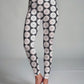 Trendy Hexagon Pink Print Premium Oversized Tee With Tummy Tuck Body Shaping Leggings Co-ord Set