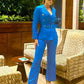 Ultramod Jumpsuit With Blazer Coat Blue Set