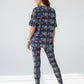 Trending Korean Hello Print Premium Oversized Tee With Tummy Tuck Body Shaping Leggings Co-ord Set