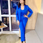 Ultramod Jumpsuit With Blazer Coat Blue Set
