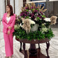 Formal Style Solid Blazer With Pink Trouser Suit Set - Ships in 24 Hrs