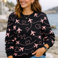 Quirky Aircraft Print Pink Sweatshirt