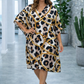 Quirky Animal Print Kaftan Dress
