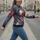 Charming Floral Print Multi Coloured Sweatshirt