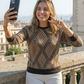 Chic Mocha Sclaes Print Sweatshirt
