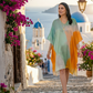 Pretty Pastel Multicolour Kaftan Dress