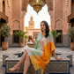 Pretty Pastel Multicolour Kaftan Dress