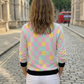 Must Buy Pastel Checkers Print Sweatshirt