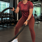 Bright Abstract Print | Activewear Coord Set Tshirt With Tummy Tuck Leggings | Multi Sport | Odour Free