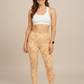 Modern Geometric Print Premium Oversized Tee With Tummy Tuck Body Shaping Leggings Co-ord Set