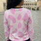 Cute Dalmation Print Pink Sweatshirt