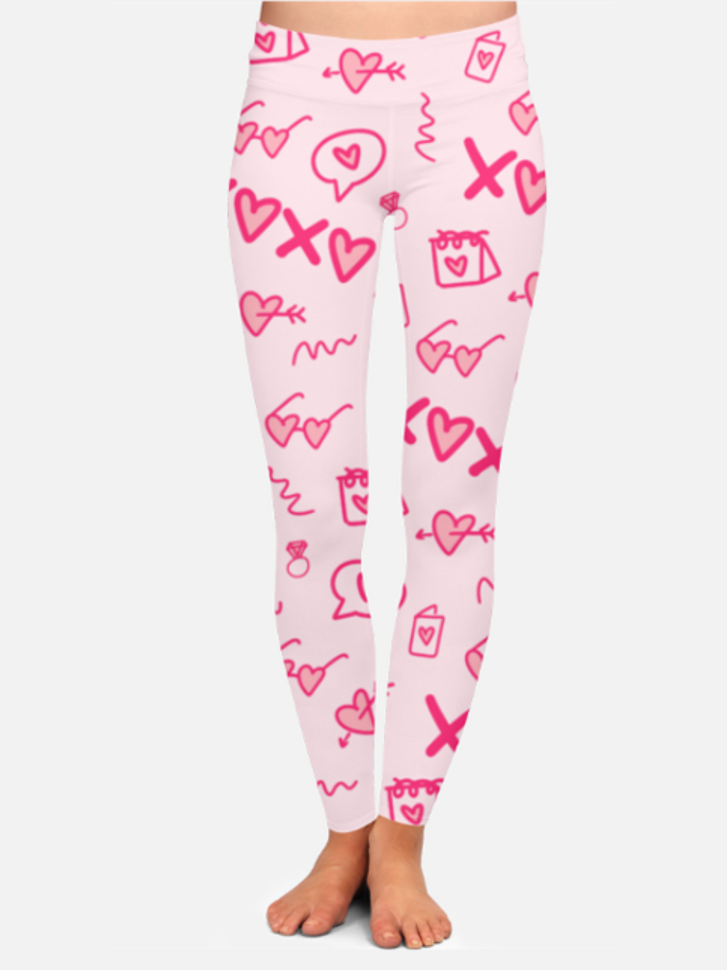 Adorable Pink XOXO Print Bomber Jacket With Leggings Co Ord Set