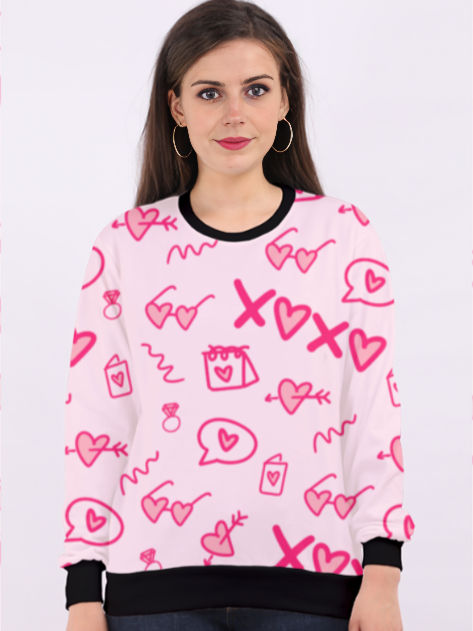 Stylesplash Pink XOXO Sweatshirt
