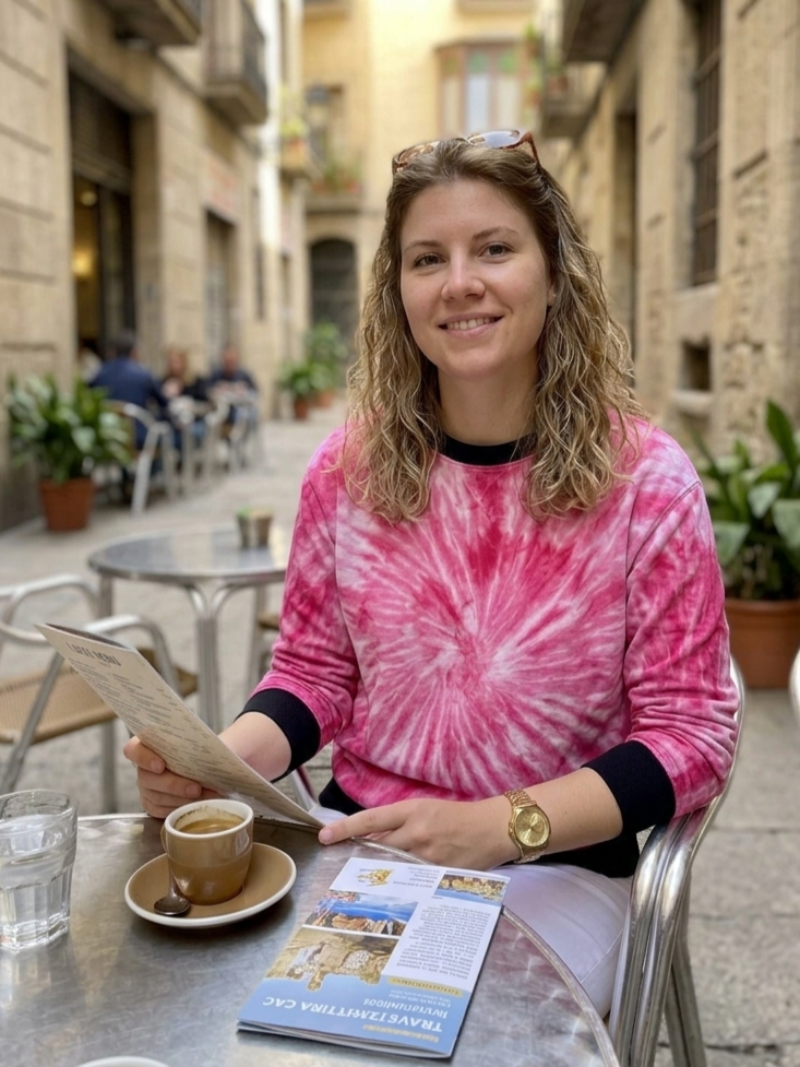 Evergreen Tie Dye Print Dark Pink Sweatshirt