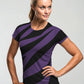 Pickleball | Paddleball | Activewear Coord Set Tshirt With Tummy Tuck Leggings | Zebra Print