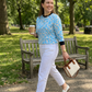 Royal Pixel Print Blue Sweatshirt