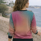 Hotselling Shades of Magenta Gradient Print Multicoloured Sweatshirt