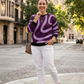 Elite Abstract Print Lilac Sweatshirt