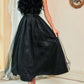 Party Fashion Feather Patchwork Evening Maxi Dress - Ships in 24 Hrs
