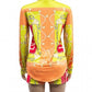 Bright Long Sleeve Shirt With Shorts Yellow Set - Ships in 24 Hrs