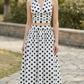 Chic Halter Polka Dot Summer Style Skirt Set