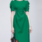 Chic Irregular Bodycon Green Pencil Dress