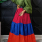 Elegant Colorblock High Rise Fitted Long Sleeve Dress