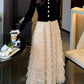 Exclusive Party Wear V Neck Velvet Top With Long Skirt Set
