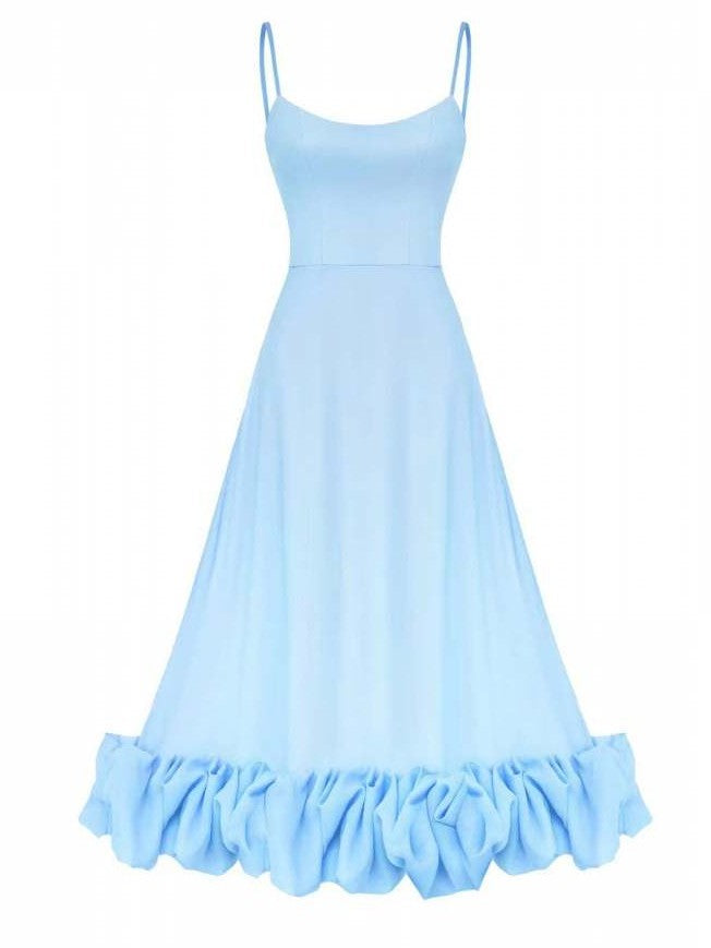 Fabulous Flounce Ruffle Sleeveless Dress