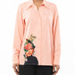 Must Have Graphic Print Peach Shirt