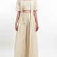 New In! Eyelet Crop Top, Trouser & Shrug Co-Ord Set
